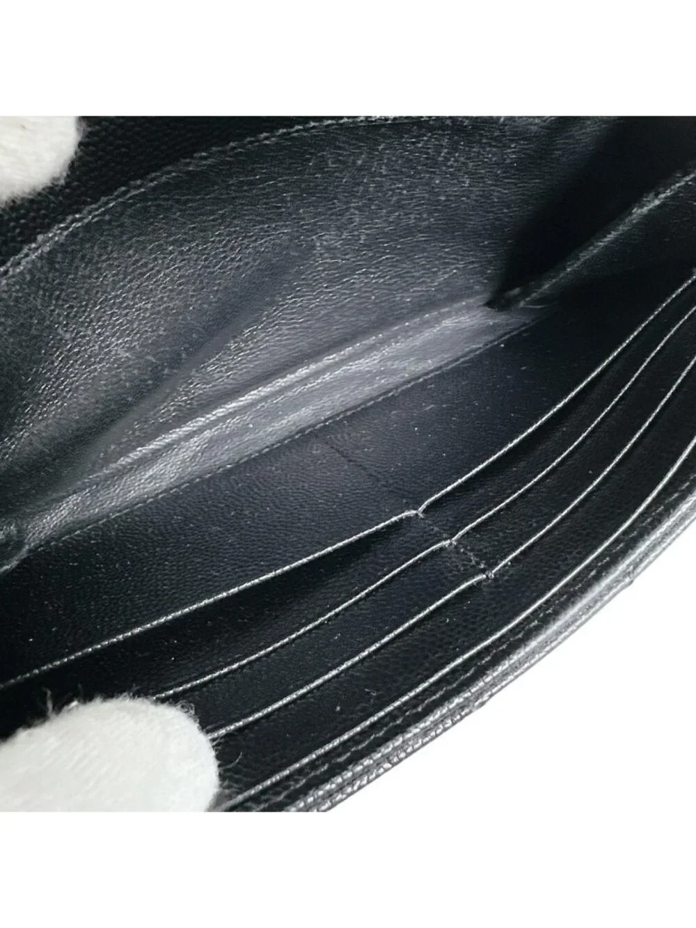 Saint Laurent Cassandra Wallet Button Type Black - Picture 12 of 15